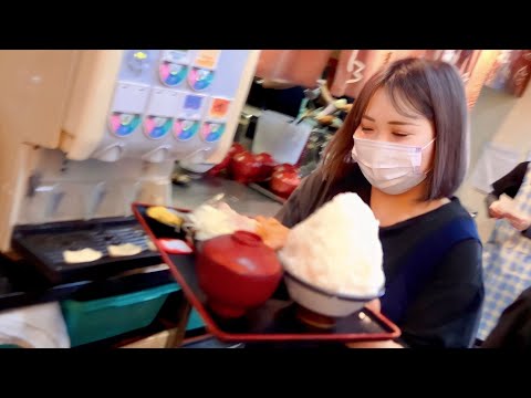 Видео: Тонкацу и куча риса!Популярный ресторан с аншлагом - это большое количество риса!