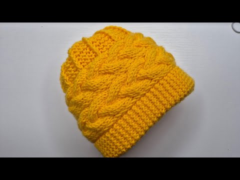 Видео: #Теплая,красивенная шапка спицами#МК Виктории Плантовой#2025#