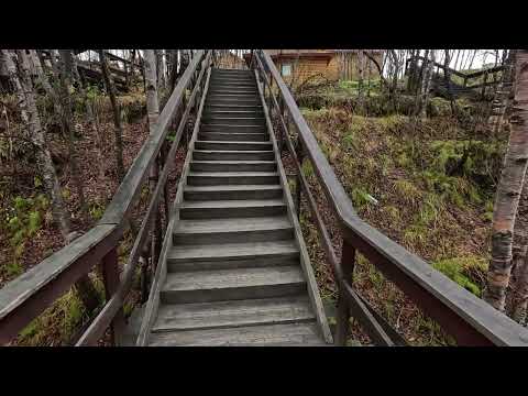 Видео: Мурманск. "Чистый ручей" в верховьях.Горнолыжный спуск.