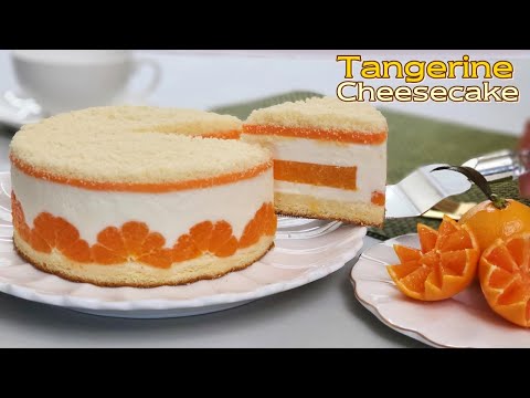 Видео: Рецепт пушистого мандаринового чизкейка / Апельсиновый торт / Tangerine Cheesecake / Boone Bake