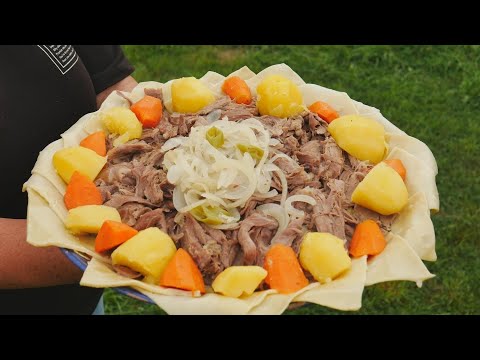 Видео: Казахский Бешбармак из утки в казане.