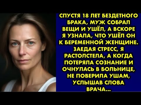 Видео: Спустя 18 лет бездетного брака, муж собрал вещи и ушёл, а вскоре я узнала, что ушёл он к беременной