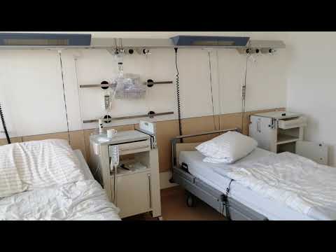 Видео: Немецкий госпиталь. Как выглядит немецкая палата. Больничная еда.