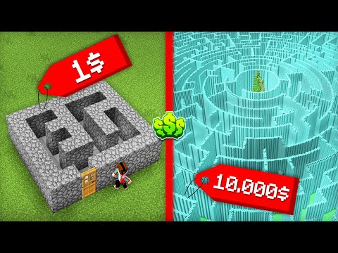 Видео: ЛАБИРИНТ ЗА 1$ ПРОТИВ ЛАБИРИНТ ЗА 10000$ В МАЙНКРАФТ | Компот Minecraft