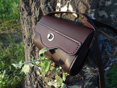 Видео: Работа с кожей, женская сумочка. Woman leather bag