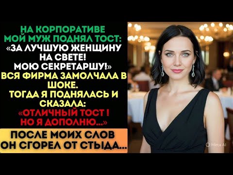 Видео: «За мою секретаршу!» — сказал муж. Я дополнила его тост, и он сгорел от стыда...