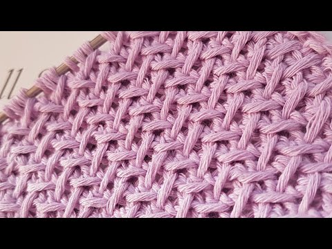 Видео: Вяжем шикарный твидовый узор ❤ knitting pattern.