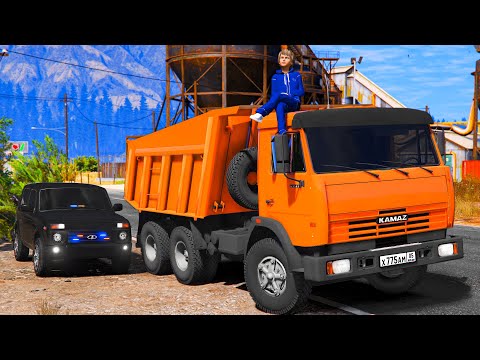 Видео: ОПЕРСКАЯ ЕЗДА В GTA 5 - ЖЁСТКИЕ УЗКИЕ ЩЁЛОЧКИ НА КАМАЗЕ! УГНАЛИ КАМАЗ СО СТРОЙКИ! 🌊ВОТЕР