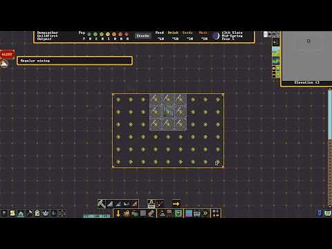 Видео: Dwarf Fortress 🍄 Тяжёлый водоносный слой ♒ проход методом обрушения 👍 aquifer, дварфийская физика