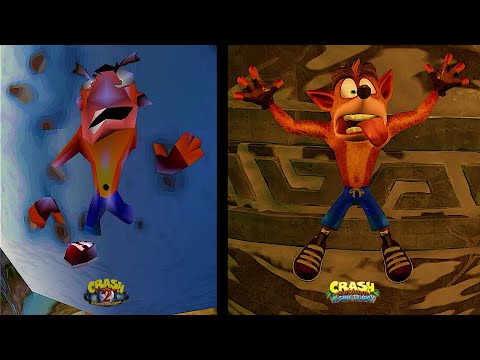 Видео: Все АНИМАЦИЯ СМЕРТИ Оригинальная и Трилогия N.Sane (CRASH BANDICOOT 2)