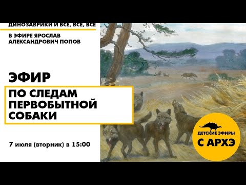 Видео: Детский эфир "По следам первобытной собаки" в рамках рубрики "Динозаврики и все, все, все"
