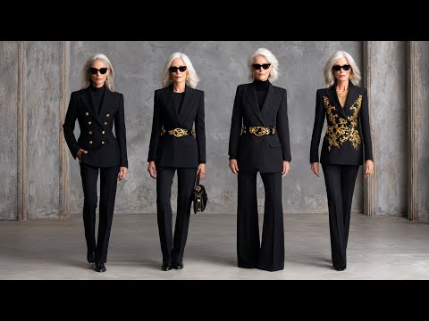 Видео: Элегантность, вдохновленная SAINT LAURENT: классические образы осени 2025 года для женщин 50+