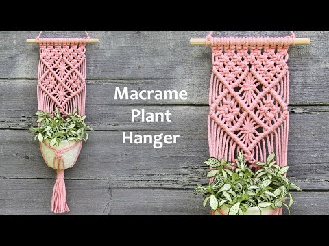 Видео: Easy Macrame Plant Hanger Tutorial 29 | Макраме Кашпо для Цветов | Macrame Tutorial