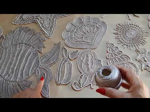 Видео: Вязание крючком. Техника ирландское кружево. Элементы декора для топа.