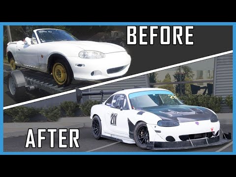 Видео: Сборка улучшенного гоночного автомобиля MX-5 Miata за 15 минут