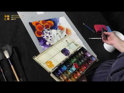 Видео: Мастер-класс художника Анны Терещенковой "Натюрморт в технике а-ла прима по мокрому". 2 часть.