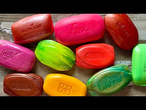 Видео: Cutting colored soaр | ASMR SOAP | Резка крашенного мыла | ASMR SOAP |