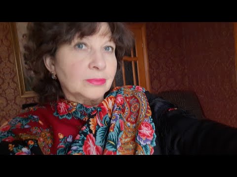 Видео: Дворянское гнездо.Павловопосадский шерстяной платок.146×146