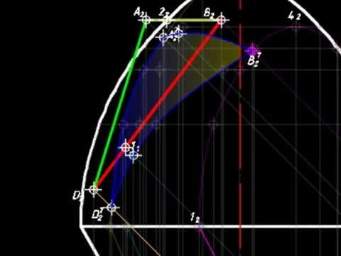 Видео: [Начертательная геометрия] Пересечение поверхности вращения и призматической лучевой поверхности