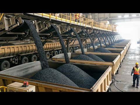 Видео: Как это сделано: Как завод производит 240 тонн асфальта каждый час