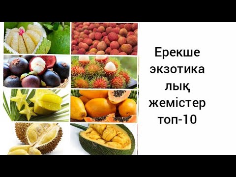 Видео: Сіз білмейтін ерекше экзотикалық жемістер! топ-10