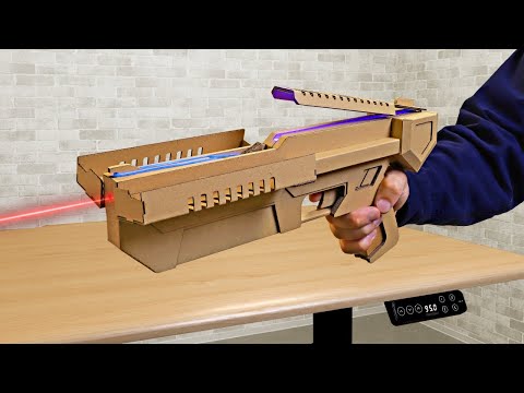 Видео: 【FlexiSpot】Делаем классную винтовку из резинок из картона.