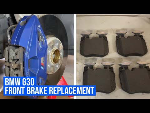 Видео: BMW G30/F90: ЗАМЕНА ПЕРЕДНЕГО ТОРМОЗА