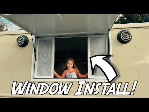 Видео: Установка льготных окон в нашем кофейном фургоне!