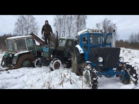 Видео: Два Т-40, ЮМЗ-6 и Дт-75 - Кирюха московский не при делах!