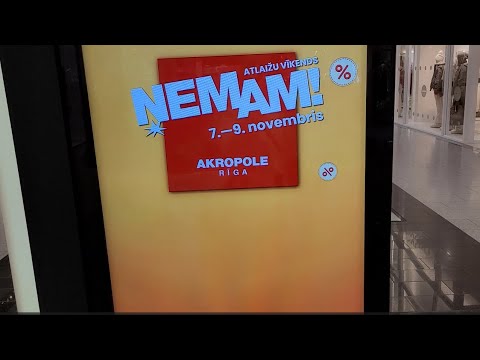 Видео: ч.1 успей на ŅEMAM 07.-09.11.2025. atlaižu vīkends Akropole Riga