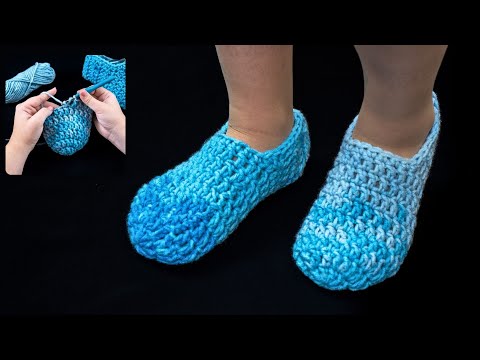 Видео: Следки крючком за час - справится и новичок!