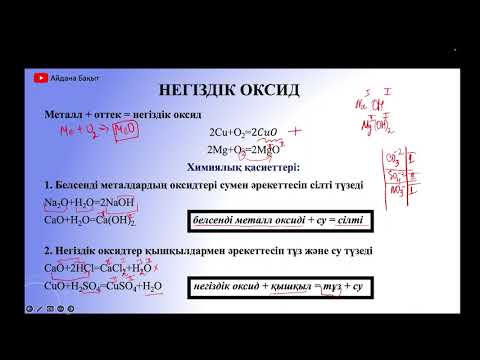 Видео: Оксидтер және есептер шығару ҰБТ-ға дайындық