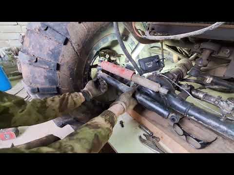 Видео: Установка рулевого демпфера на квадроцикл вездеход сокол и подобные