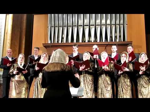 Видео: Во Царствии Твоем (В. Мартынов, стилизация знаменного роспева, гарм. Ю. Воскобойниковой)