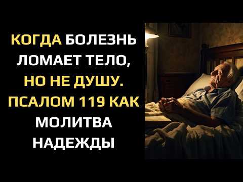 Видео: КОГДА БОЛЕЗНЬ ЛОМАЕТ ТЕЛО, НО НЕ ДУШУ. ПСАЛОМ 119 КАК МОЛИТВА НАДЕЖДЫ