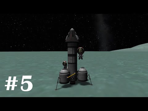 Видео: Первые полёты на Минмус. Часть #5. Kerbal Space Program на максимальном уровне сложности.