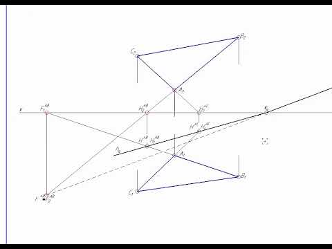 Видео: Нахождение следов плоскости