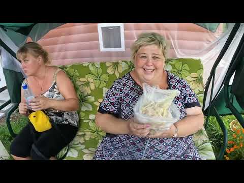 Видео: У нас гости жарим шашлыки. Убираем  урожай .