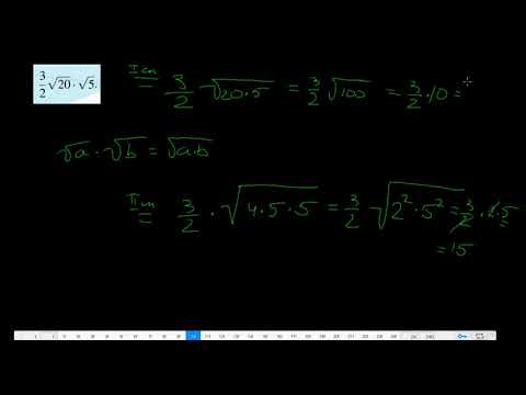 Видео: 5) 3/2 * корень(20)* корень(5)