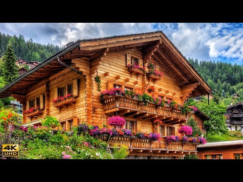 Видео: Грименц - одна из самых красивых деревень Швейцарии - жемчужина архитектуры