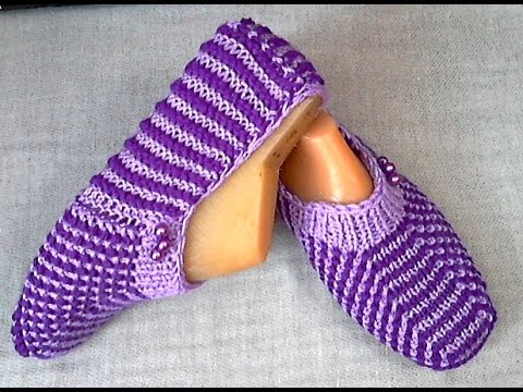 Видео: Простой способ вязания следков спицами без шва