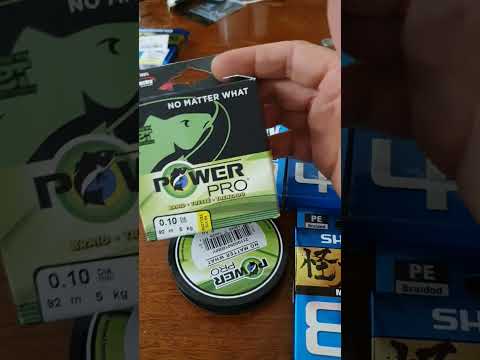 Видео: Небольшой обзор по шнурам  для рыбалки.  Shimano, Siglon, Power Pro, YGK Bornrush . #fishing