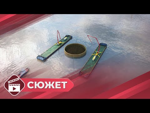 Видео: Строительство Ленского моста идет без отставаний по графику