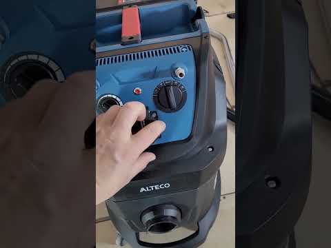 Видео: Пылесос строительный Alteco VC 40 M auto clean. Алтеко вс40м. Первый взгляд. аналог  bort bax-600E