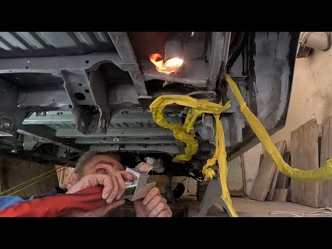 Видео: Приминение пескоструя и лазера в чистке днища автомобиля!