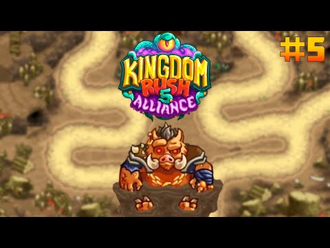 Видео: Первый босс - кабан гигант || Kingdom rush Alliance #5