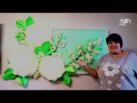 Видео: Роза из фоамирана. Картина светильник . Часть 1(основа). Бесплатный МК.  / lamp rose / DIY