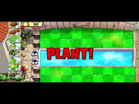 Видео: растения против зомби 1 прохождение#14 выживание бассейн день(затянута ведь снимал на уроке)