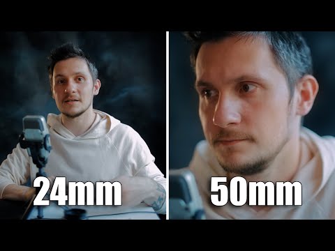 Видео: Как выбрать объектив? Фокусное расстояние, диафрагма, сравнение 24mm и 50mm