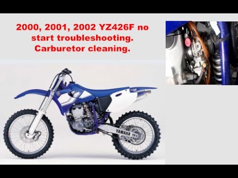Видео: Чистка карбюратора Yamaha YZ426F. Устранение неполадок при запуске. Модели 2000, 2001, 2002 годов...